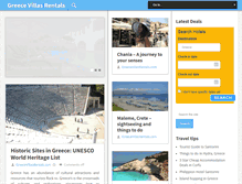 Tablet Screenshot of greecevillasrentals.com